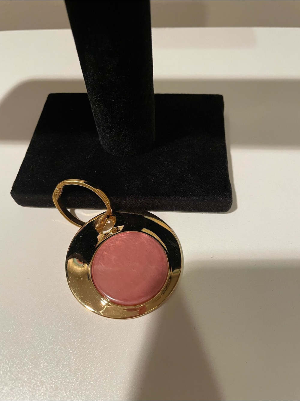 Joan Rivers Gold Pendant  - Dusty Rose